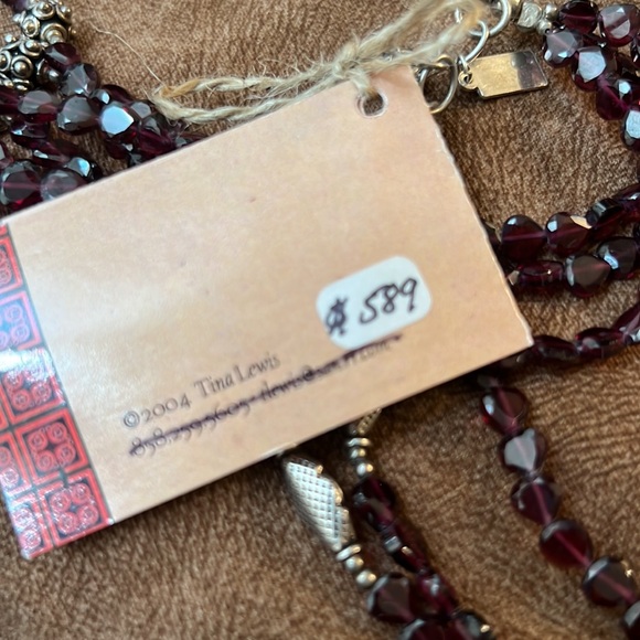 NWT GARNET PENDANT NECKLACE - Picture 5 of 5
